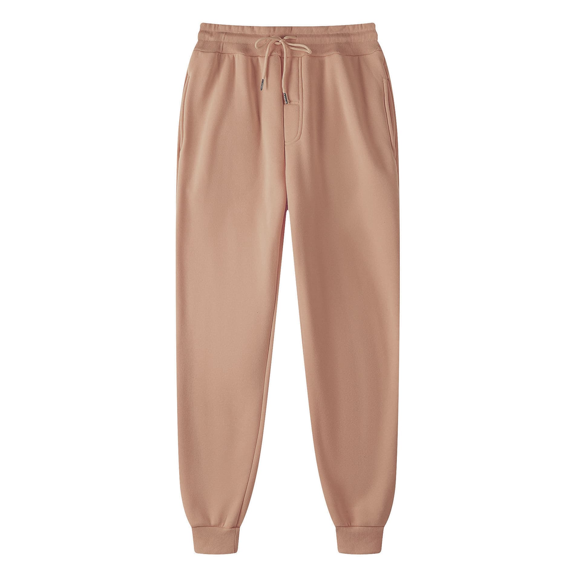 Unisex Fleece Sweatpants in 19 Colors, Plain Jogger Pants with Elastic Waist, Skinny Leg Long Pants, Factory Direct Wholesale