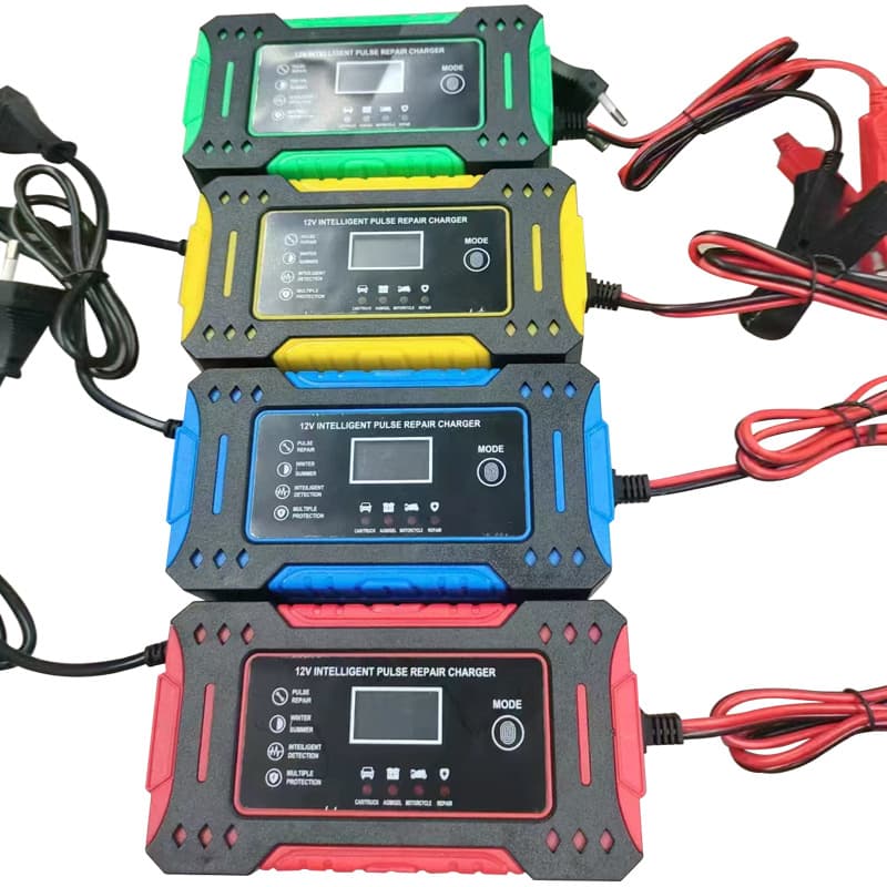 Car Battery Charger 12V 6A Charger Motorcycle Charger Cross-border Export Factory Wholesale