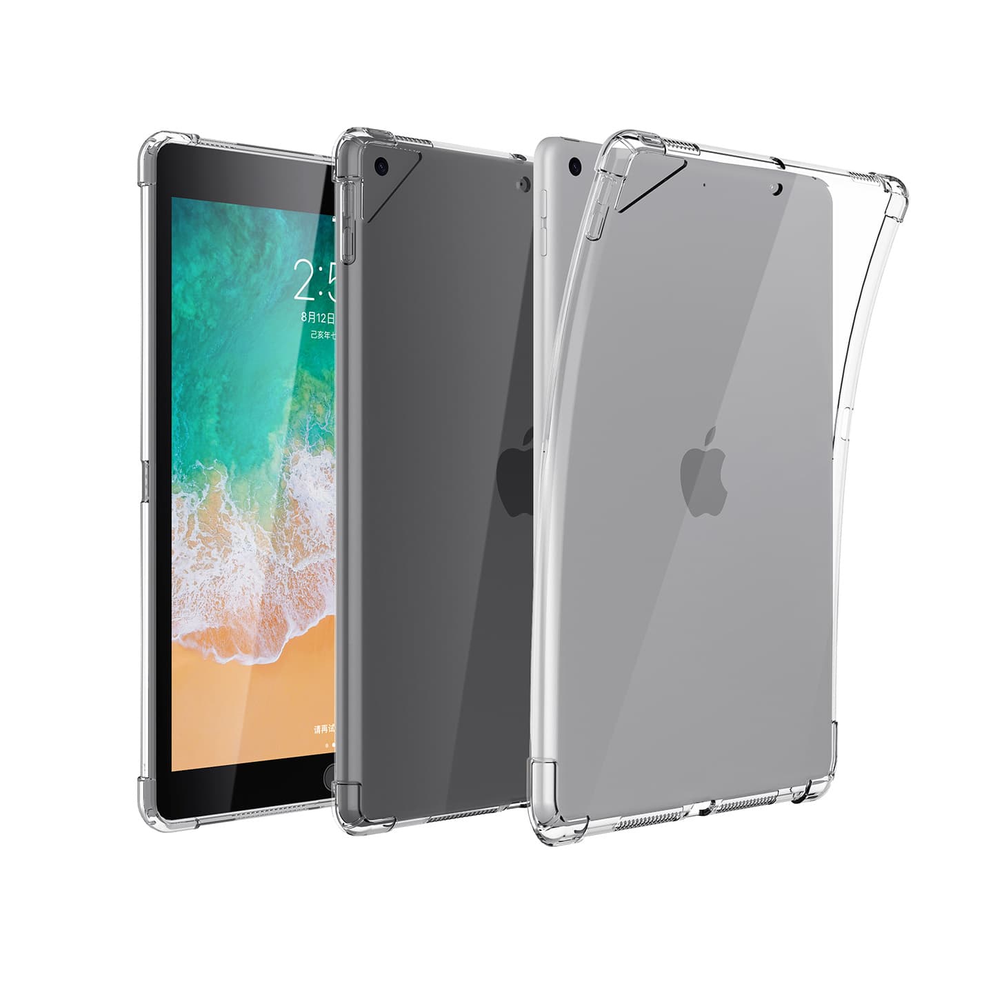 Suitable for ipad tablet case 10.2/10.5 inch tablet protective case air bag anti-fall high transparent protective case universal