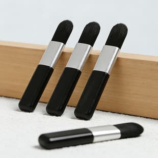 Factory Rectangular Mini Soft Bristle Makeup Brush Flat Portable Blush Brush Makeup Case Accessories Cosmetic Makeup Tool