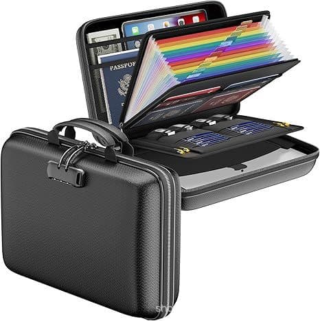 Amazon's best-selling Eva fireproof portable document bag briefcase waterproof and fireproof data document valuable items handbag