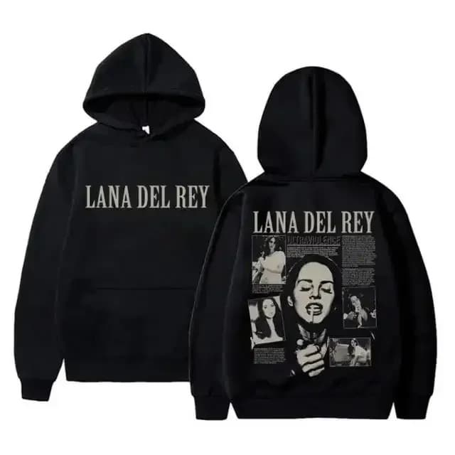 Lana Del Rey Knitted Sweatshirt Women Music Album Print Pullover Autumn Winter Long Sleeve Fleece Keep Warm