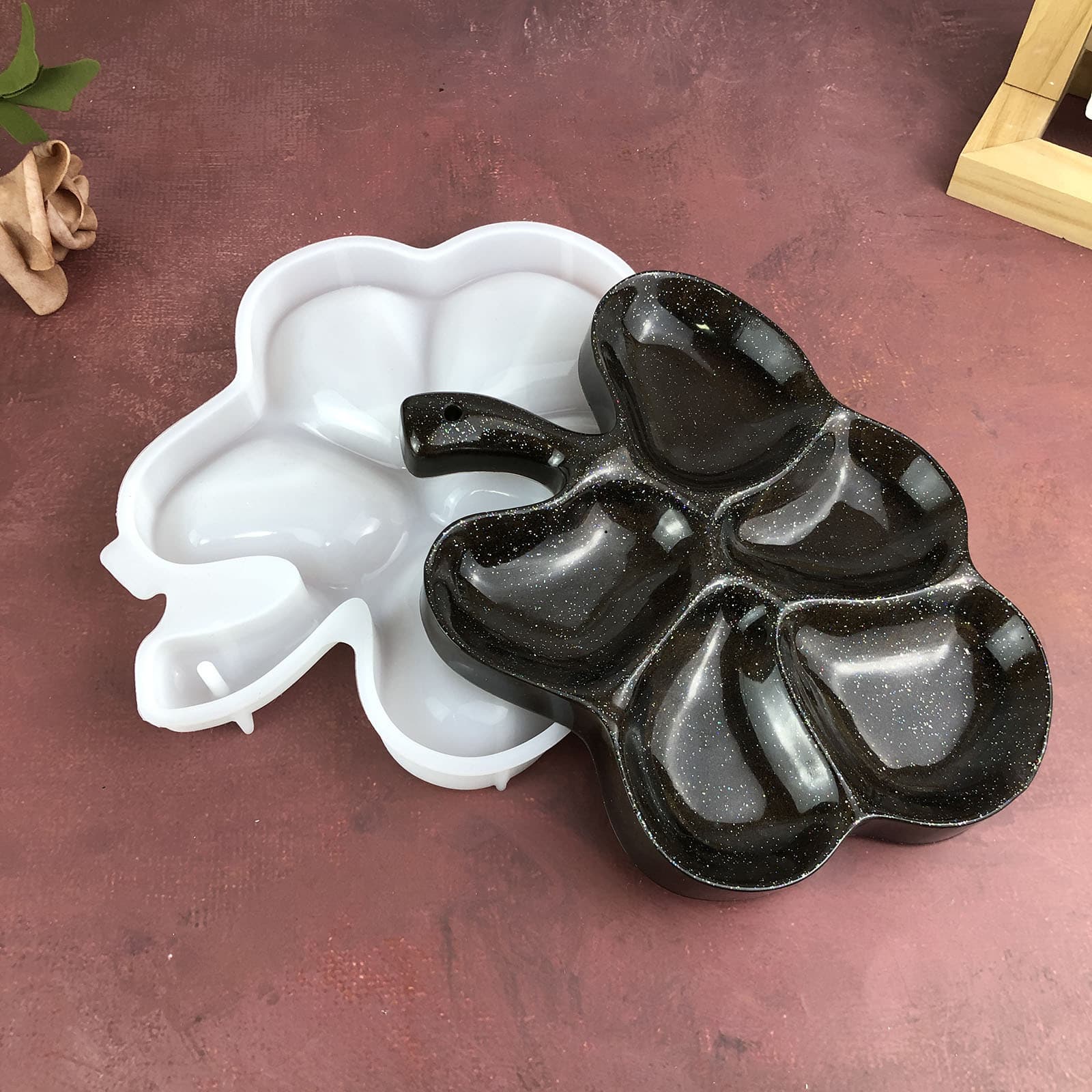 X0534 Irregular Tray Decoration Mold, Tray DIY Silicone Mold