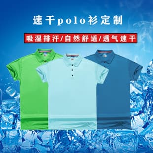 Summer Turn-Down Collar Polo Shirt Custom Short Sleeve Advertising Shirt Group Uniform T-Shirt Work Wear Embroidery Print Breathable