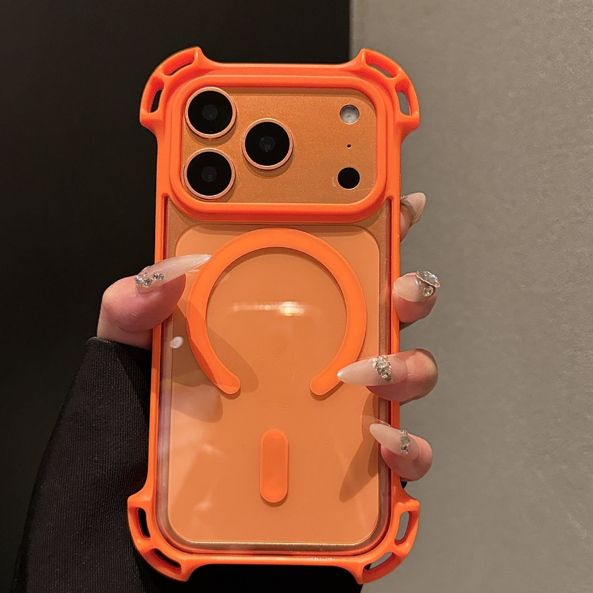 Suitable for Apple 17promax mobile phone case, drone design, four-corner anti-fall airbag, magnetic iPhone protective cover