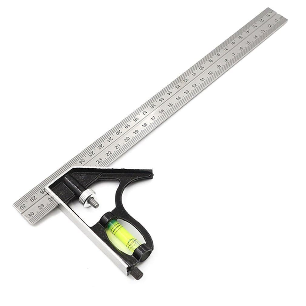 Yunbei Source Measuring Ruler Combination Set 300mm Adjustable and Measuring Straight Ruler Engineer Combination Ruler