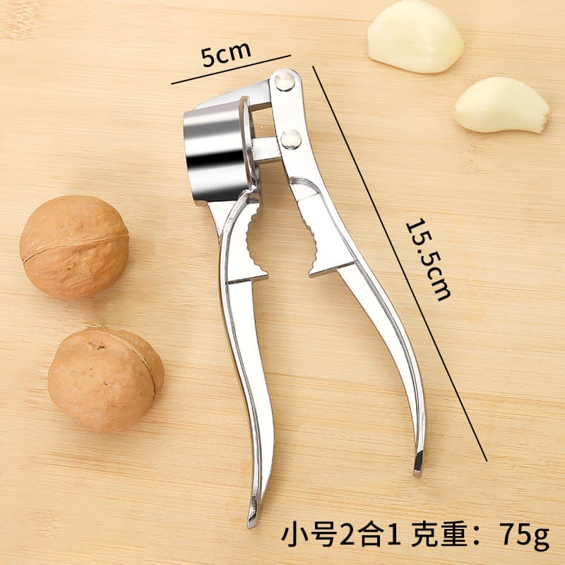 Home Garlic Press Tool Large Kitchen Peeler and Masher Manual Garlic Crusher and Peeler
