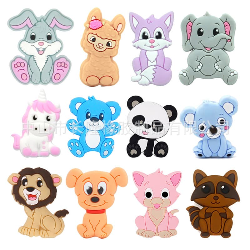 Amazon Food Grade Silicone Beads New Teething Baby Chew Beads Wholesale Stock Bite Resistant