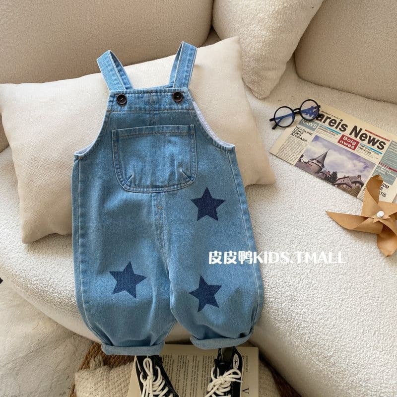 Kids Spring Overalls Boys Korean Style Jeans Small Kids Fashionable Casual Pants Baby Spring New Style Jumpsuit