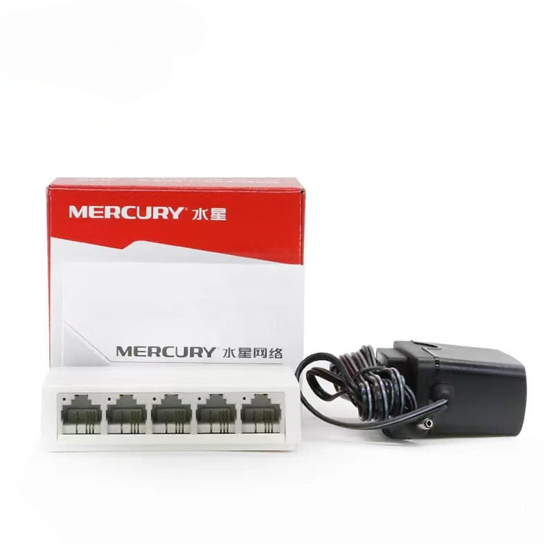 Mercury 5-Port 100Mbps Security Switch Surveillance Specific Wall-Mount Support S105C