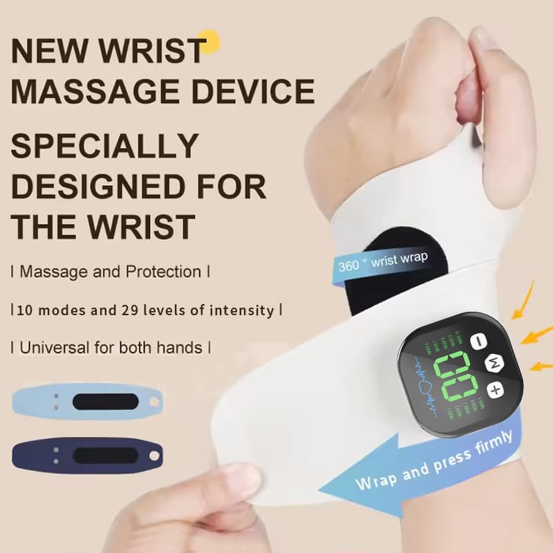New Home EMS Electric Pulse Arm Beauty Massager Wristband Hand Training Device Portable Hand and Foot Massager