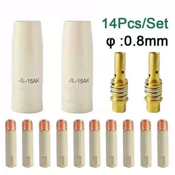 Cross-border Trade Coated MB15AK24KD Set Contact Tip Protective Sleeve Connecting Rod Anti-Stick Welding Gun Accessory Kit