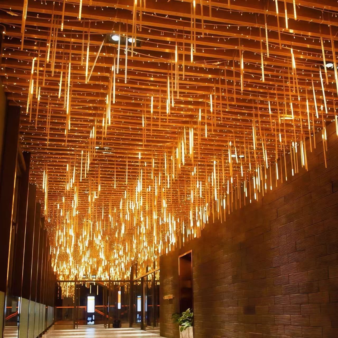 LED Meteor Shower Light Tree, Courtyard Street Decorative Lights, Christmas Decoration Lights, Outdoor Waterproof Meteor Shower Flowing Lights