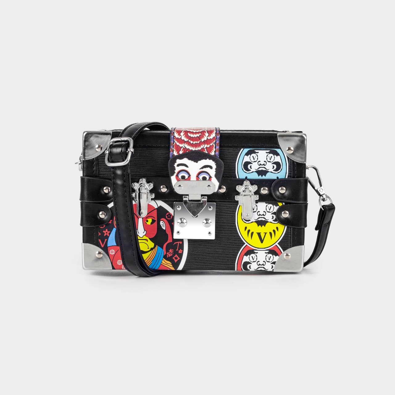 High-end crossbody bag for women, new original shoulder box bag, trendy brand women's bag, personalized graffiti, versatile small square bag