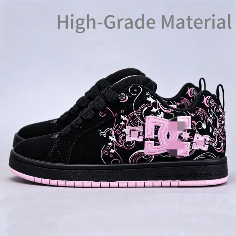 Casual DC Sneakers for Men and Women, In-Stock for Cross-Border Trade, European and American Style Sports Shoes, Wide Fit, Cowhide Leather, Commuter Trendy Shoes
