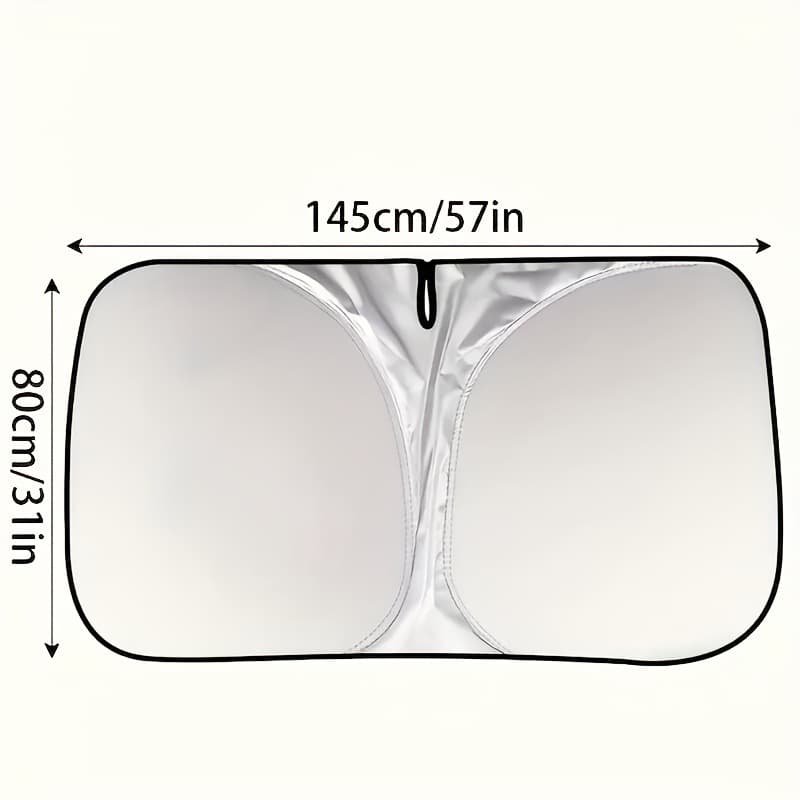 2025 New Cross-Border Dropshipping Summer Foldable Full Blackout Titanium Silver Car Folding Blackout