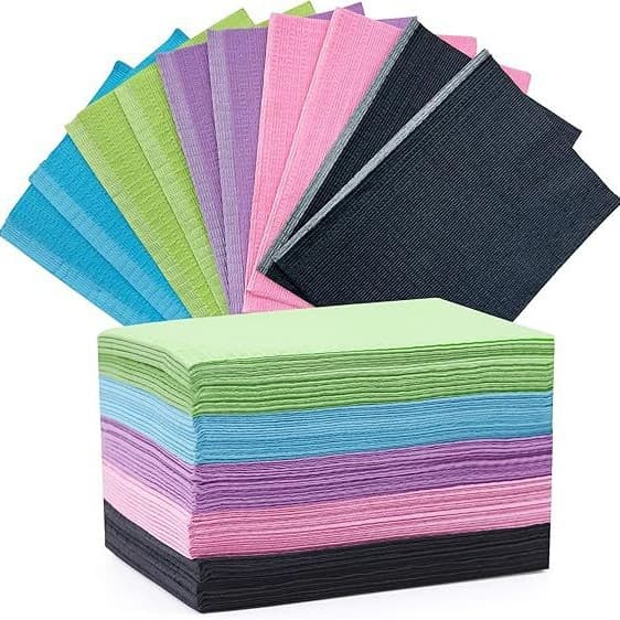 Cross-border Beauty Eyelash Use Pad 125 Sheets Colorful Dental Pad Tablecloth Disposable Nail Table Cover Oral Bib