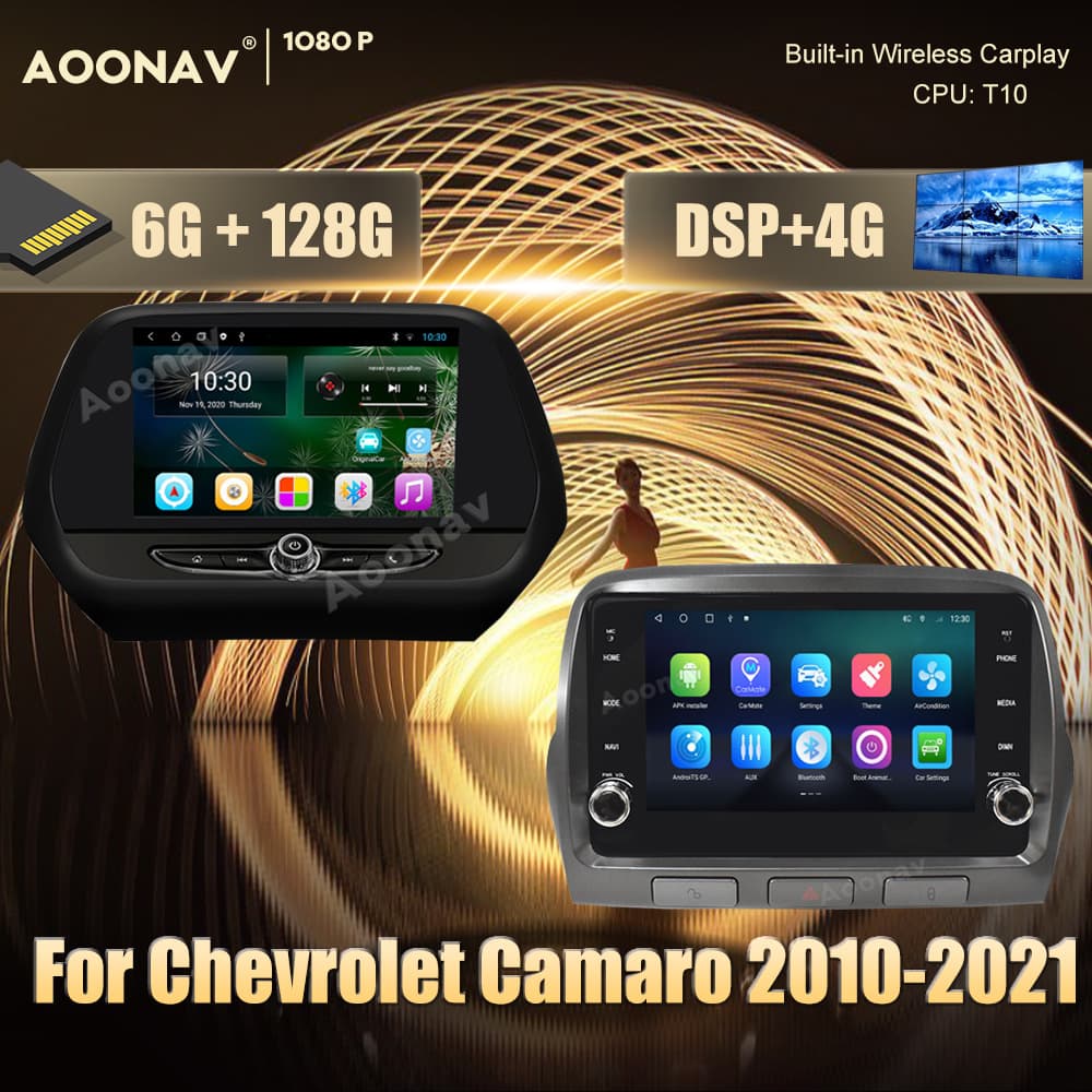For Chevrolet Camaro 2010-2021 Car Radio Player Stereo Receiver Head Unit