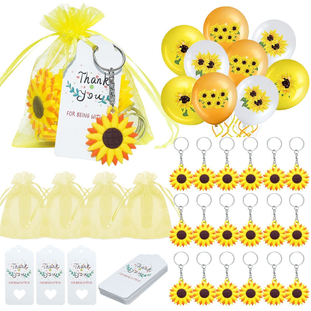 Sunflower Sunflower Keychain Set Party Gift Birthday Wedding Baptism Arrangement Birthday Gift Pendant