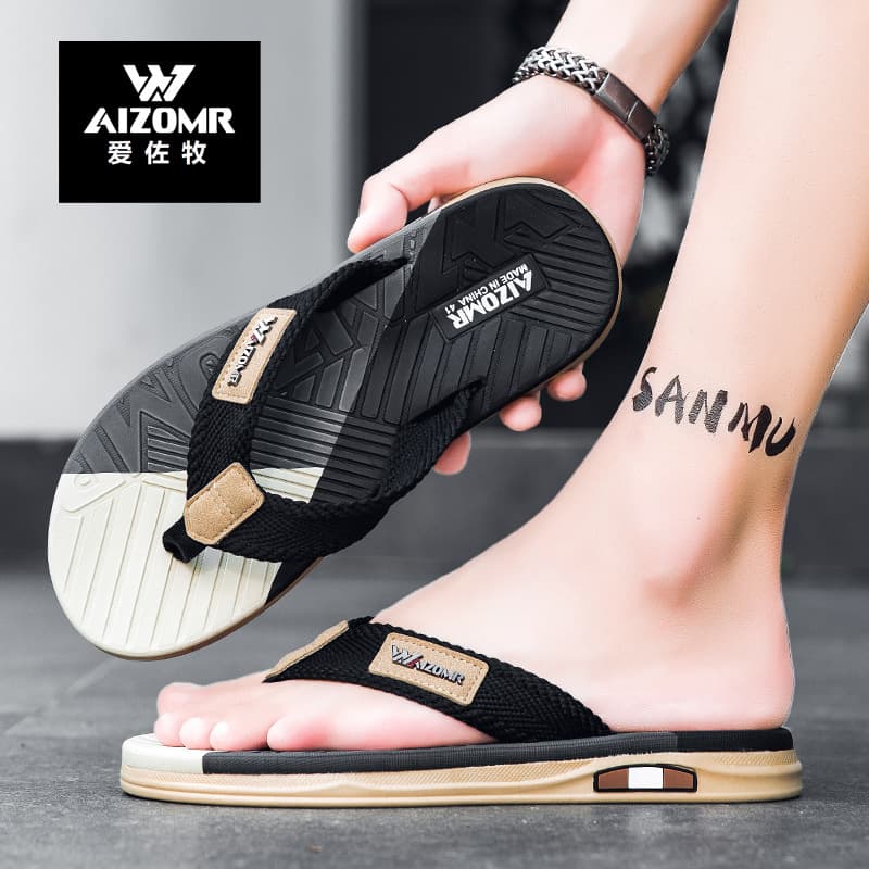 AIZOMR High-Quality Flip-Flops, Patented EVA Quick-Dry Anti-Slip, Supermarket Supply, Custom Logo Available for Bulk Orders