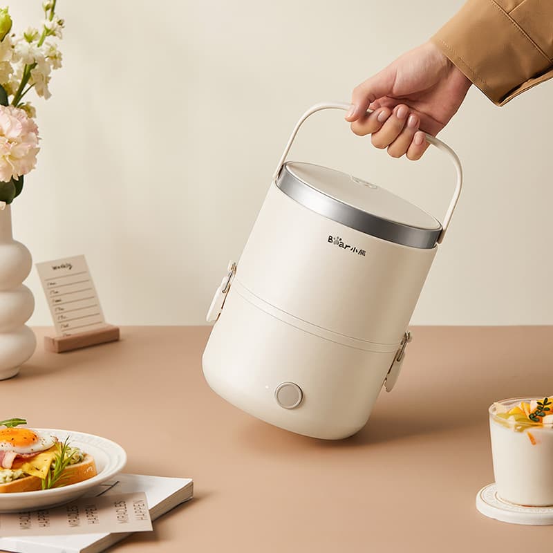 Bear Electric Lunch Box Plug-in Heating Food Warmer Thermal Steaming Bento Box Office Worker DFH-C15D2