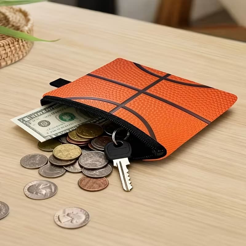 New football coin purse children's cute trendy key card bag student mini high-end short small bag wholesale