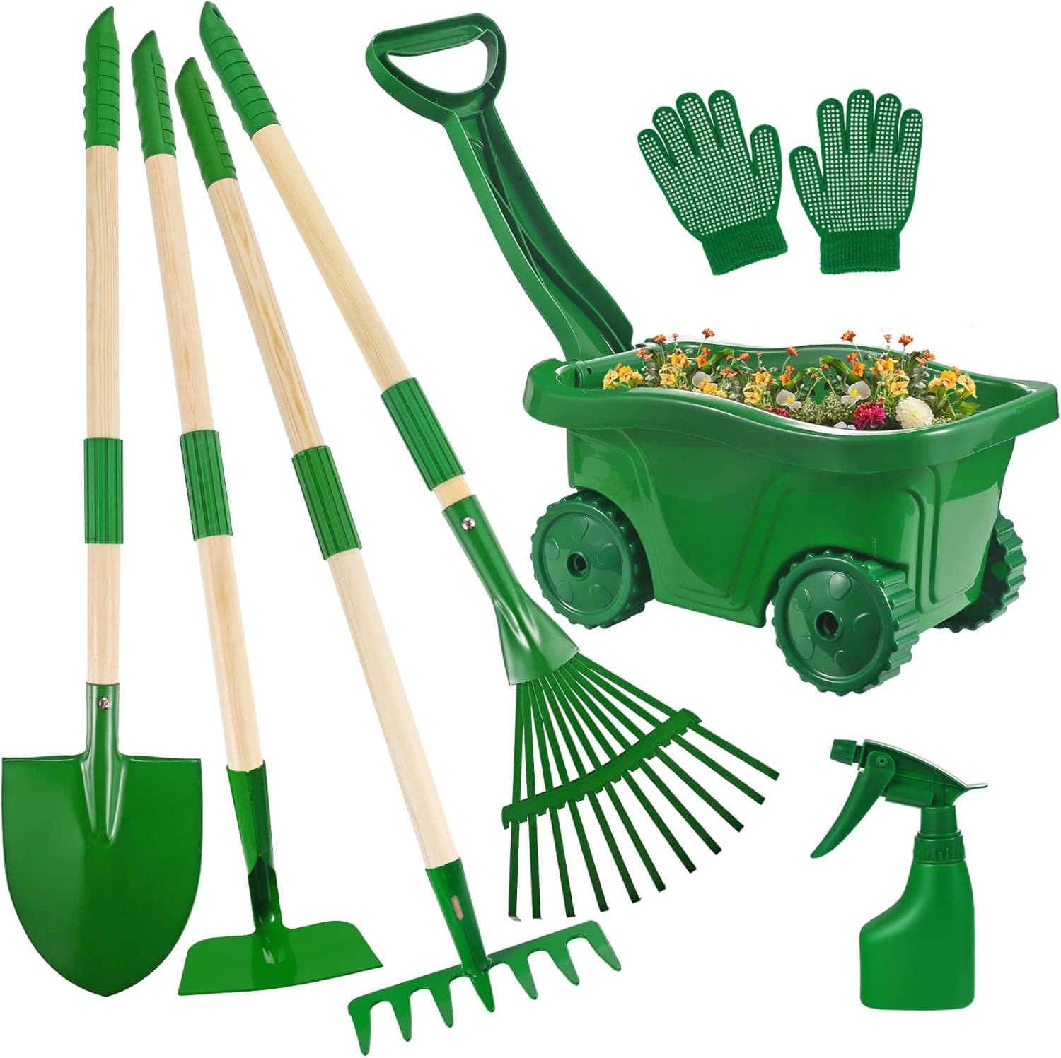 Factory Direct Cross-Border Children's 6-Piece Gardening Tool Set Rake Kids Gardening Tools