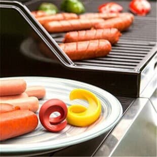 Kitchen Supplies Hot Dog BBQ Tool Sausage Hot Dog Cutter Villa BBQ Spiral Hot Dog Cutter