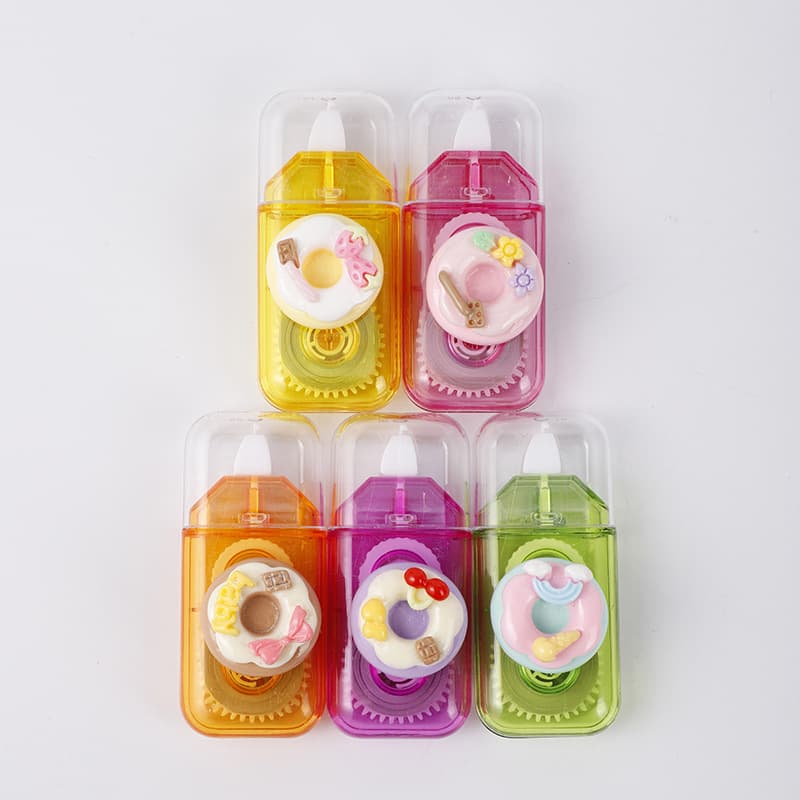 Cross-border wholesale Japanese transparent correction tape cartoon donut cute creative large capacity learning supplies correction tape