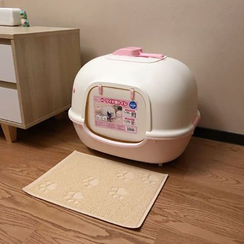 Alice Cat Litter Box Iris Fully Enclosed Large Toilet Enclosed Cat Poop Box Anti-Splash