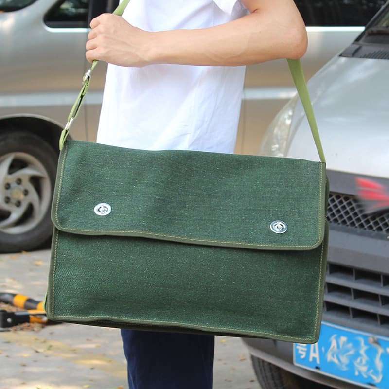 Electrician Tool Bag Canvas Heavy Duty Multi-Function Repair Installation Bag Wear-Resistant Small Tool Pouch Shoulder Crossbody Bag