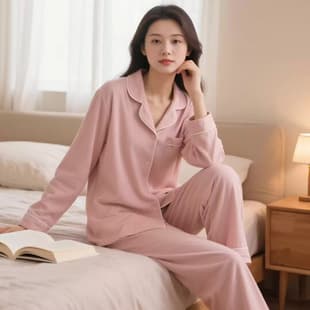 Cotton Maternity Pajamas, Postpartum Nursing Nightgown, Comfortable Loose Breastfeeding Top
