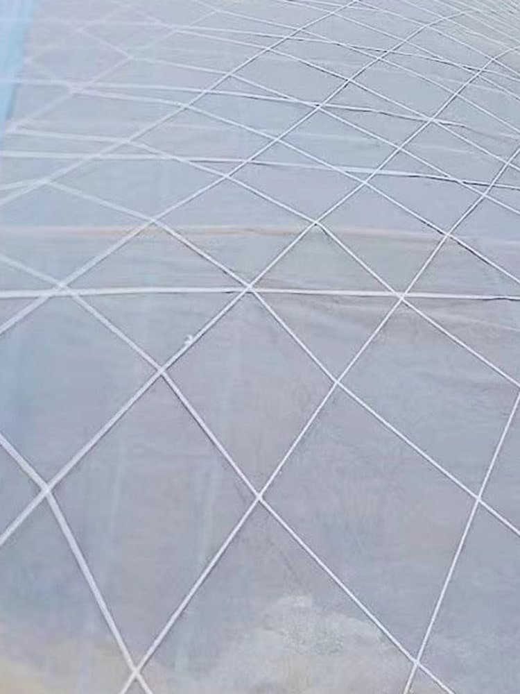 Greenhouse Windproof Net Outdoor Protective Net Anti-Aging Sun-Resistant Agricultural Large Hole Press Film Rope Net Livestock Windshield Net Greenhouse