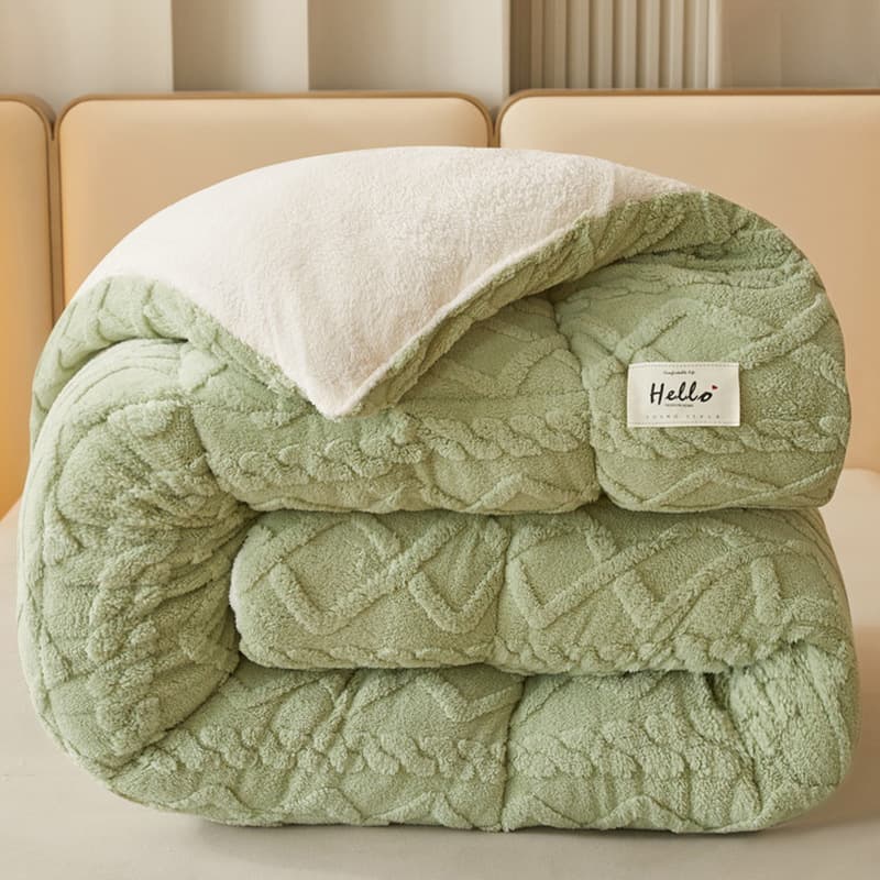 Winter lamb fleece quilt, single thickened warm milk fleece winter quilt core, dormitory spring and autumn quilt