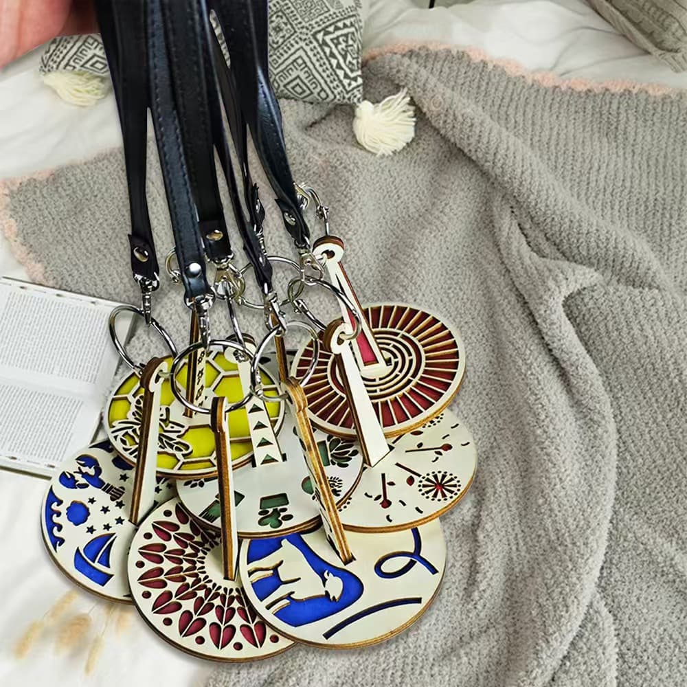 Amazon Cross-Border New Product Portable Wrist Yarn Rack Wooden Crochet Spinning Yarn Rack Wooden Crafts