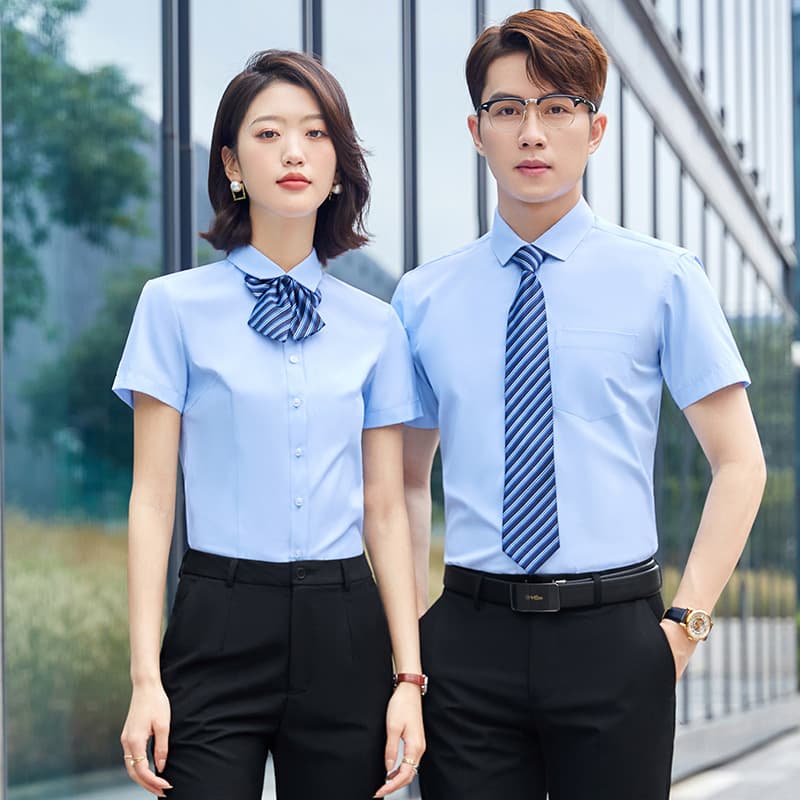 New Business Shirt for Men, Uniform with Embroidered Logo, Unisex Professional Suit Set, Men's Office Wear