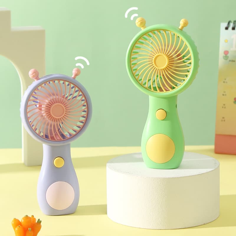 Summer Internet Celebrity Popular Cute Snail Handheld USB Rechargeable Fan Mini Small Pocket Fan