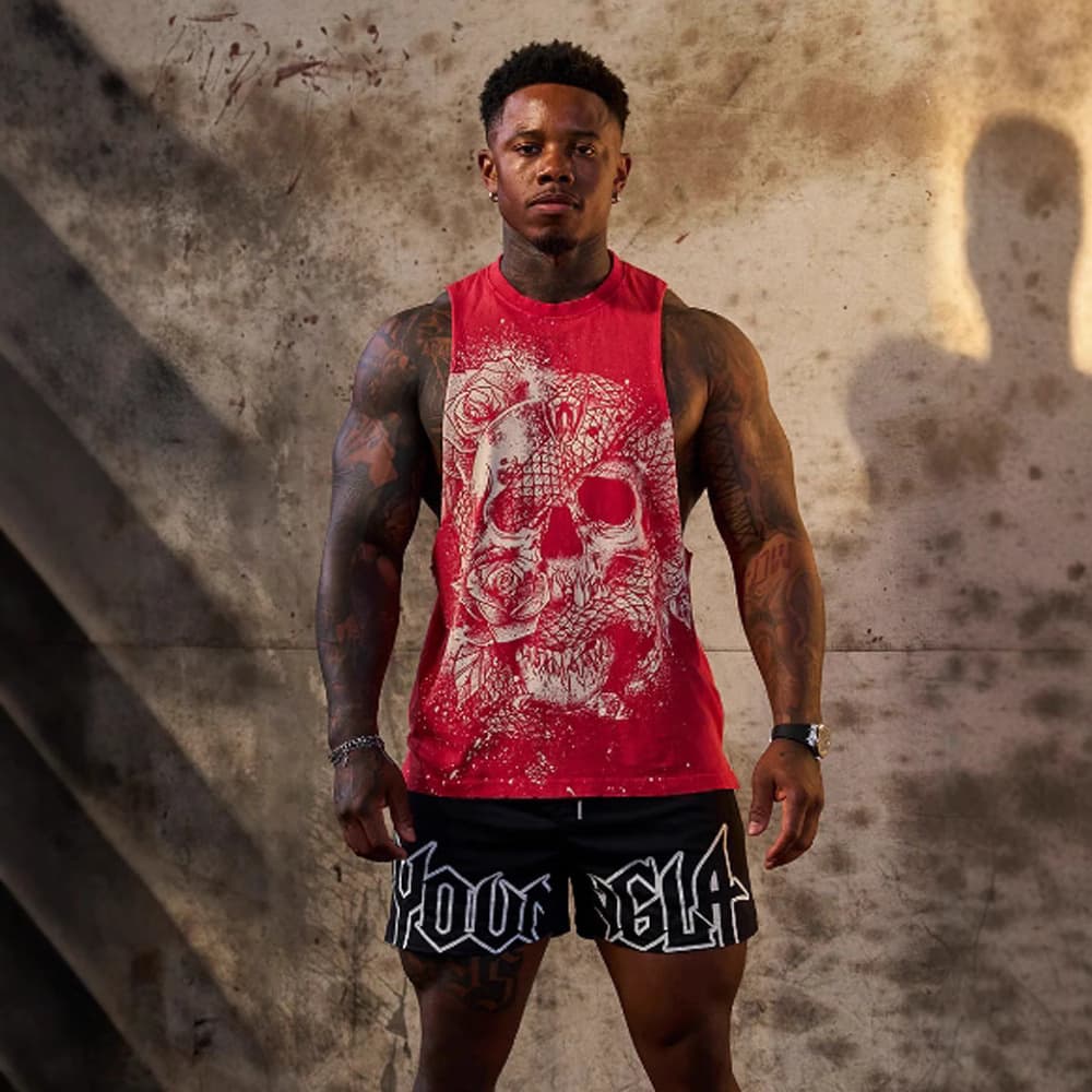 American Style Men's Tank Top Summer New Running Gym Fitness Sleeveless T-shirt Sportswear Casual Breathable Quick Dry Top