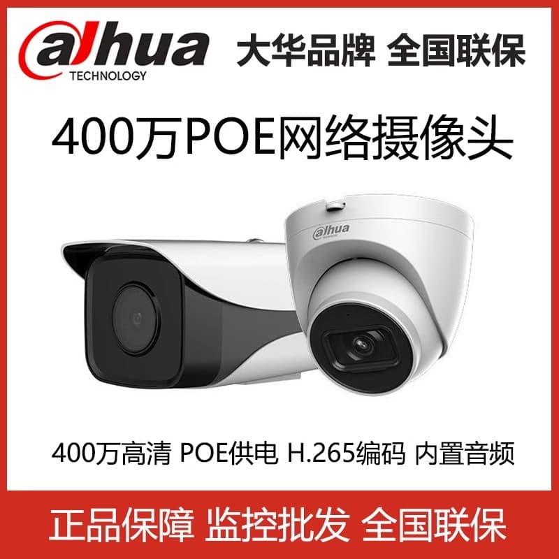 Dahua 4MP Infrared Dome Network Camera POE Dome Surveillance Camera with Microphone 1430V-A