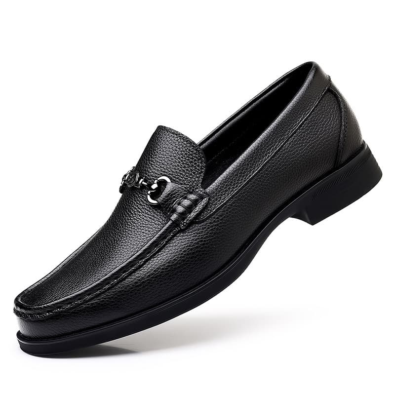 Fashionable New Leather Shoes for Men, Genuine Leather High-End Business Formal British Casual Loafers