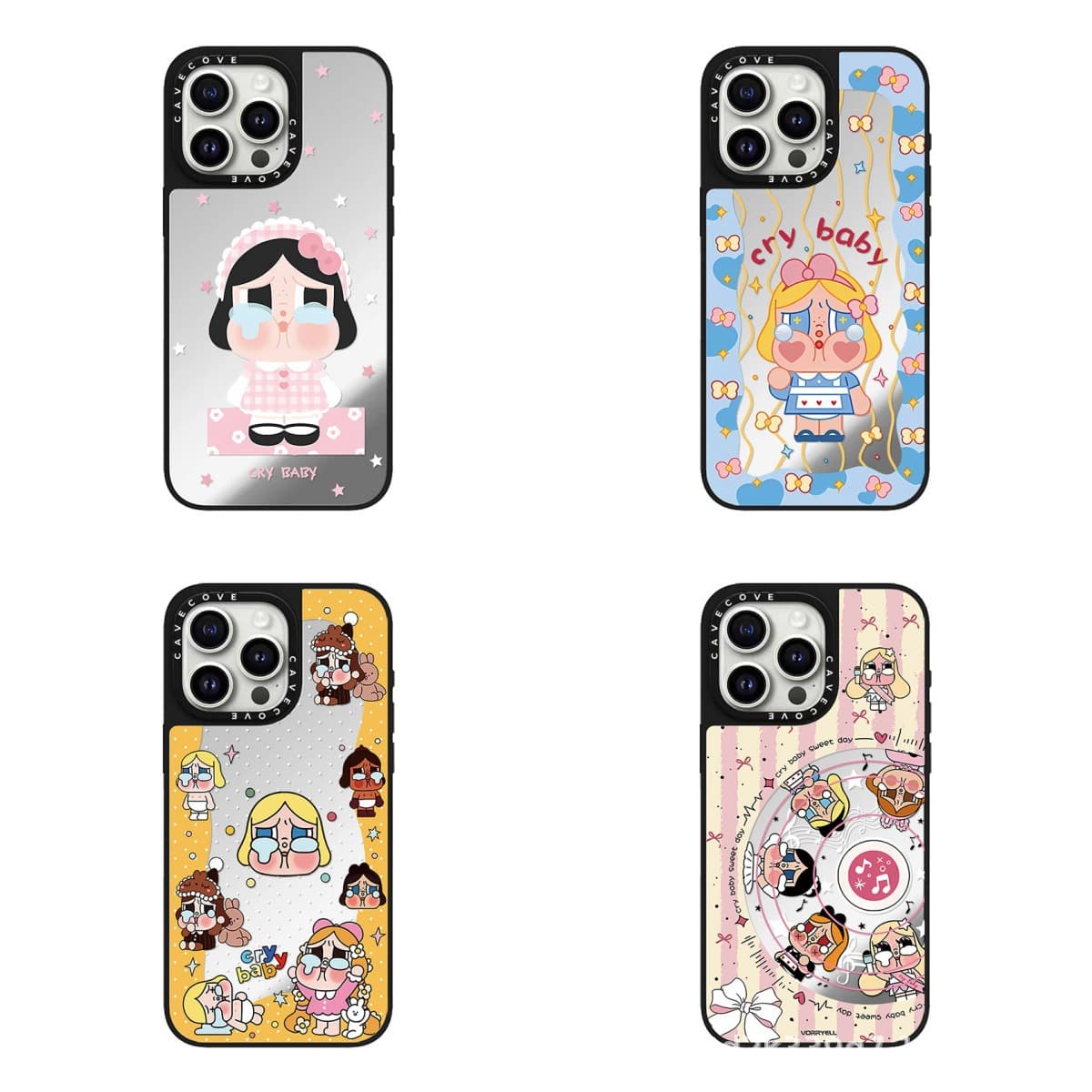Crybaby Surround Wave MagSafe Magnetic Case Compatible with iPhone 16 Pro Max 15 Pro Trendy Brand 14 Cute