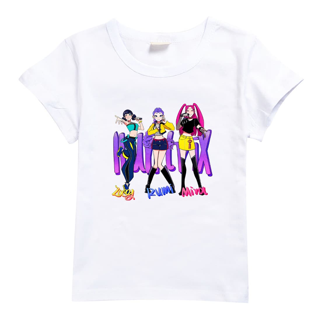 Kpop Witch Hunter Group Cross-border Kids Short Sleeve T-Shirt for Boys and Girls Summer Clothing A4029