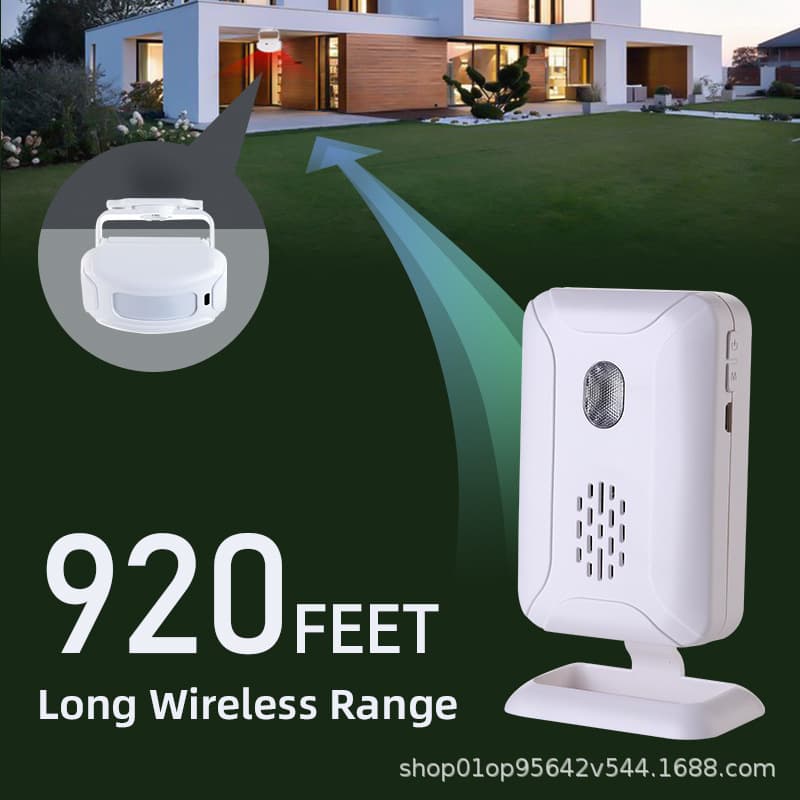 Cross-Border Hot Seller Wholesale Store Villa Welcome Infrared Sensor Doorbell Long-Distance Split-Type Greeter