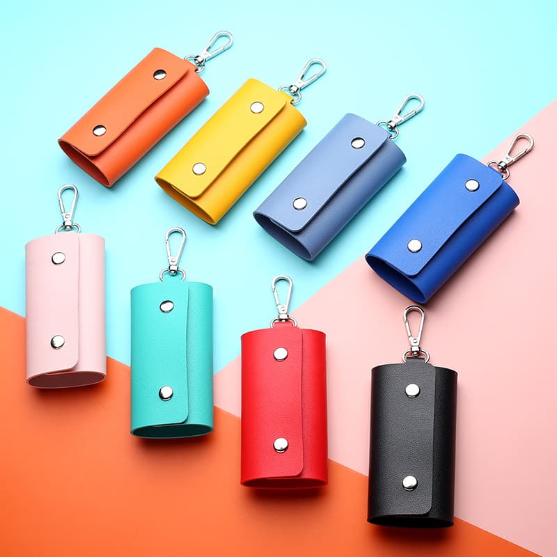 New Fashion Car Key Case Couple Cute PU Leather Key Bag Motorcycle Key Chain Personalized Keychain