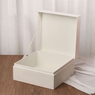 25cm Square Suede Velvet Box Flip Lid Business Souvenir Gift Box Company Opening Gift Packaging Box Gift Box