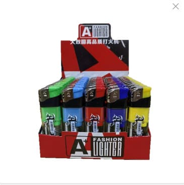 A021 Large Double Round Lighter Foreign Trade Export Edition Refillable Bare Plate Electronic Open Flame Lighter Thickened Plastic Lighter