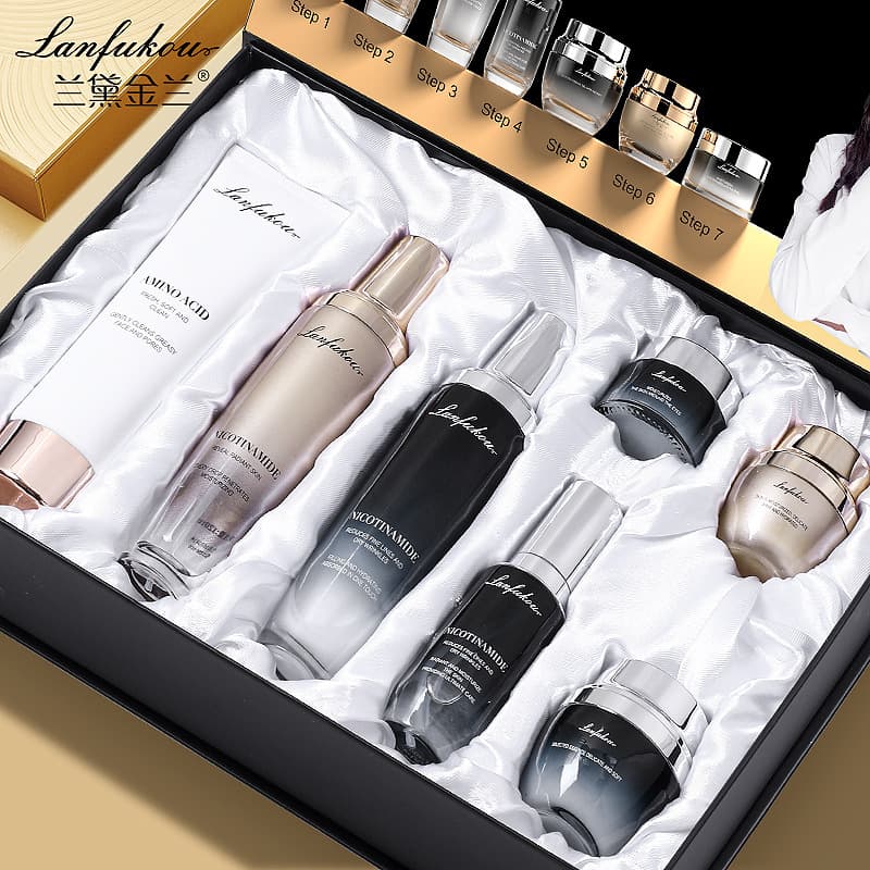 Salon Exclusive Landai Jinlan Time Anti-Aging Beauty Gift Box Moisturizing Anti-Wrinkle Soothing Skincare Set