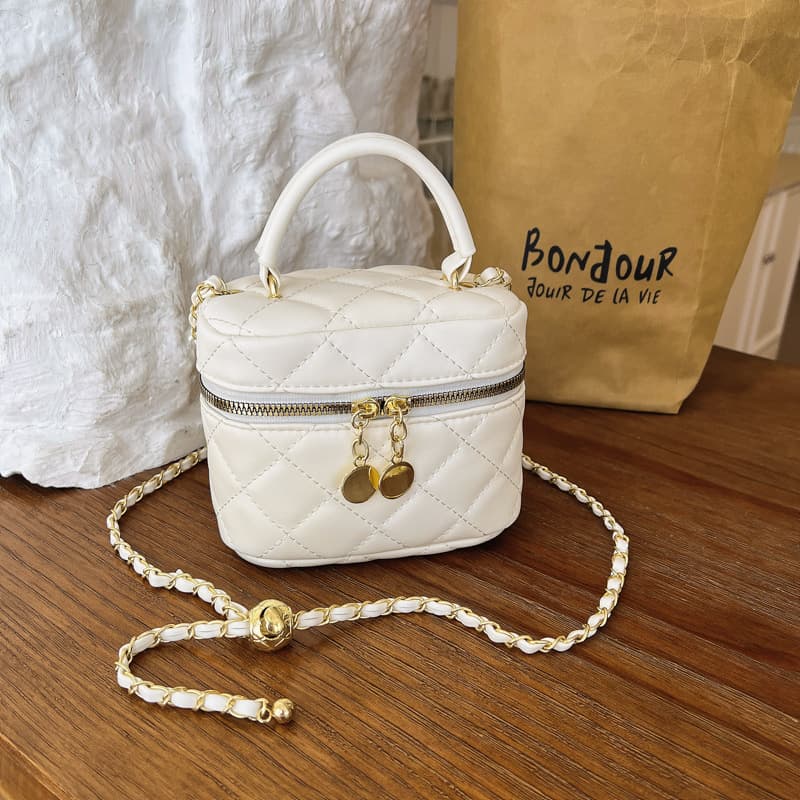 Bags for women 2026 new style small fragrance high-end rhombus crossbody bag women's commuter chain box makeup small square bag
