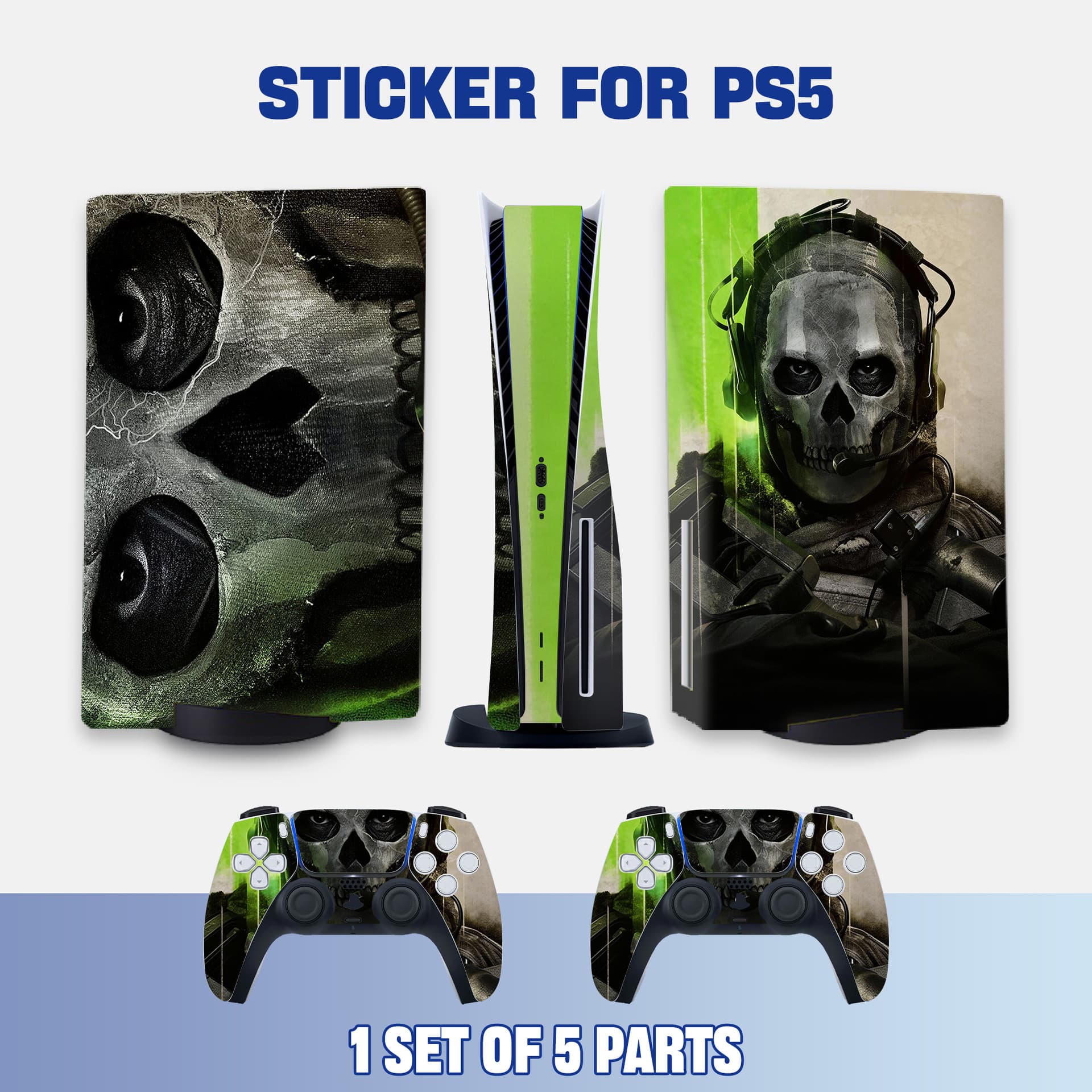 Anti-scratch digital version anti-slip personalized skin cross-border vinyl sticker for Sony PS5 optical drive version