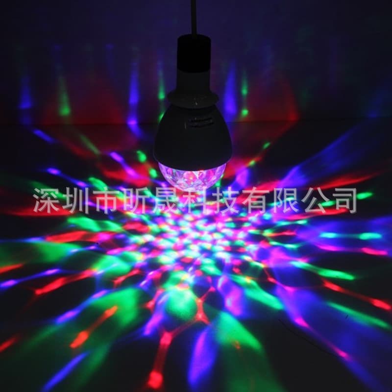 Remote and Sound Activated LED Colorful Rotating Bulb Light for Disco, Home Party, Gathering, Stage Atmosphere